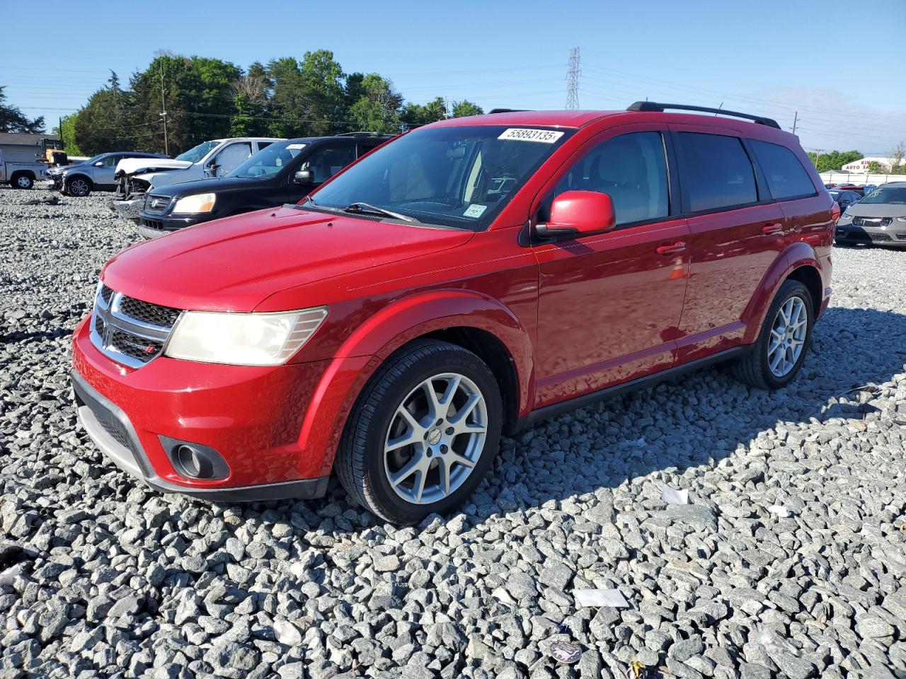 2013 Dodge Journey Sxt zu verkaufen in Mebane, NC - Normal Wear
