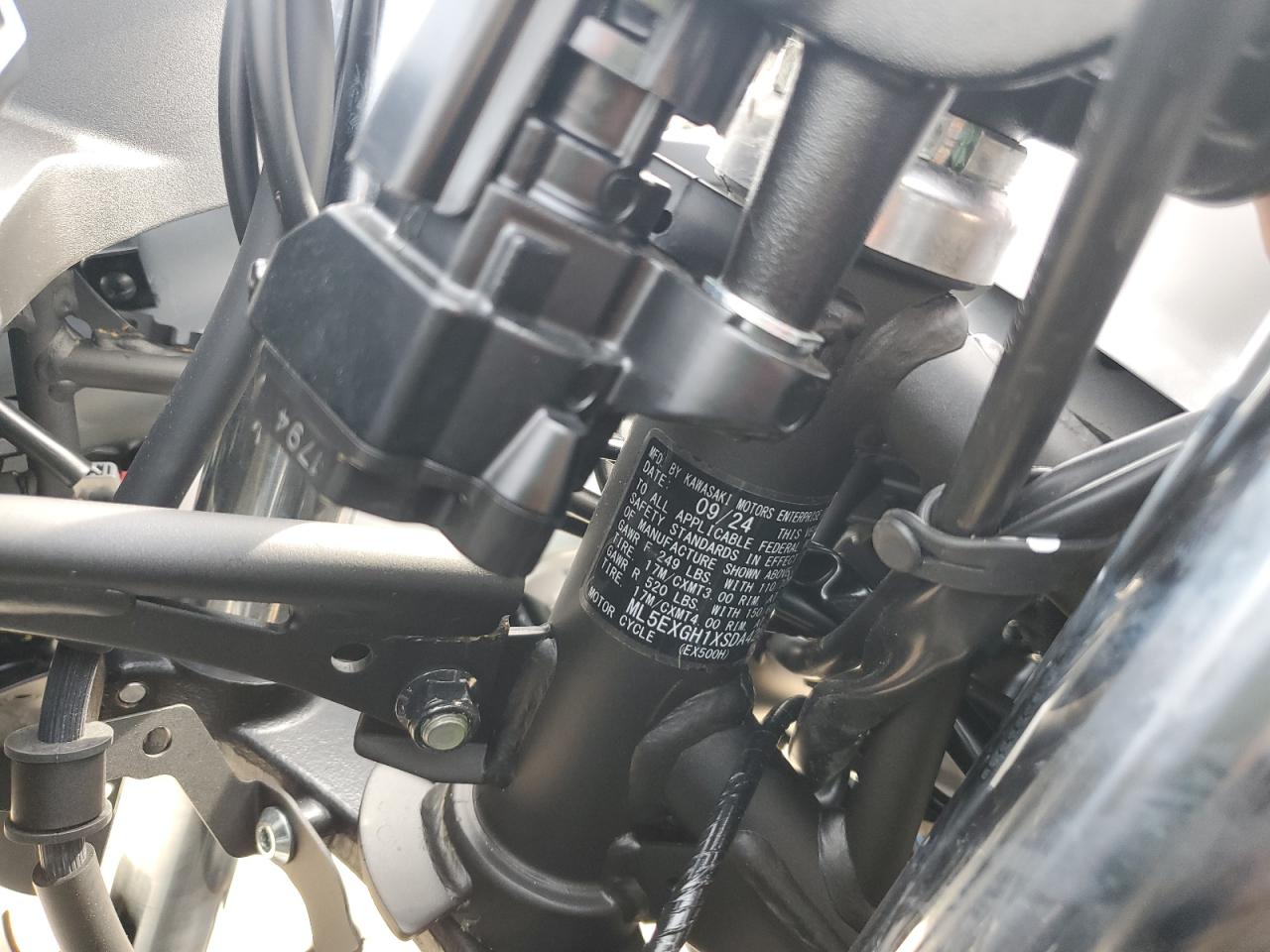 2025 Kawasaki Ex500 H VIN: ML5EXGH1XSDA42529 Lot: 58858105