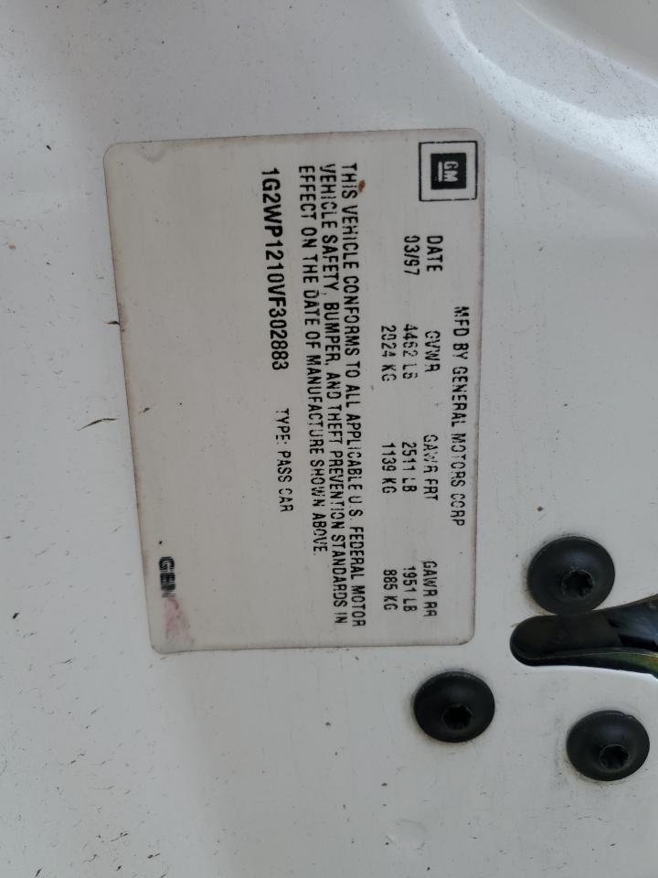 1997 Pontiac Grand Prix Gtp VIN: 1G2WP1210VF302883 Lot: 57318685