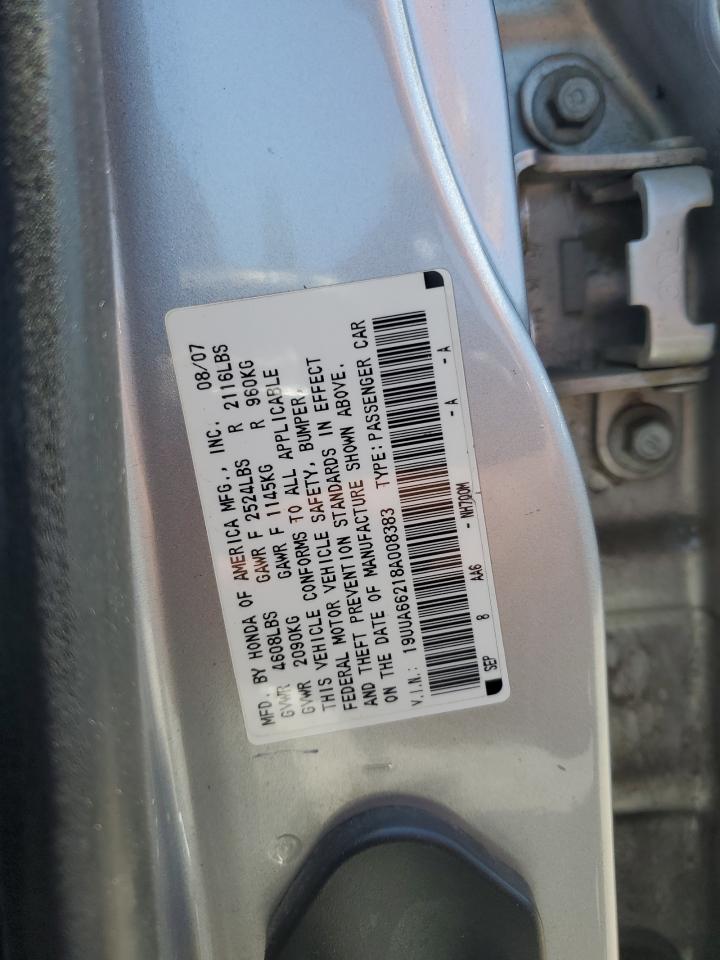 2008 Acura Tl VIN: 19UUA66218A008383 Lot: 58602415