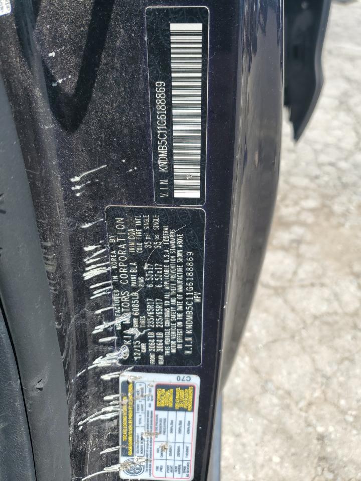 2016 Kia Sedona Lx VIN: KNDMB5C11G6188869 Lot: 56724745