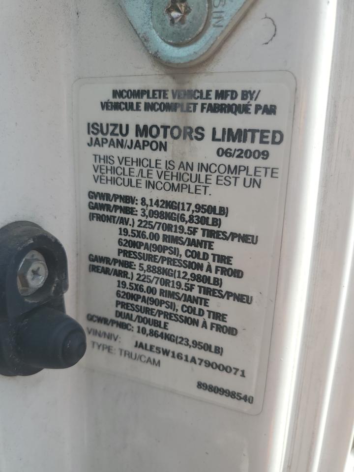 2010 Isuzu Nqr VIN: JALE5W161A7900071 Lot: 56961635