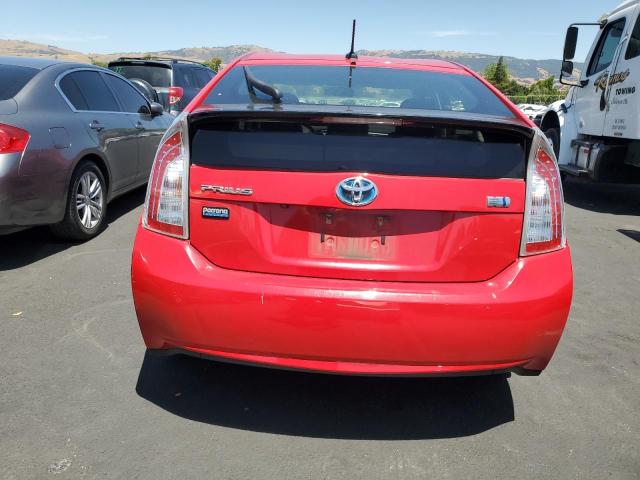  TOYOTA PRIUS 2015 Czerwony