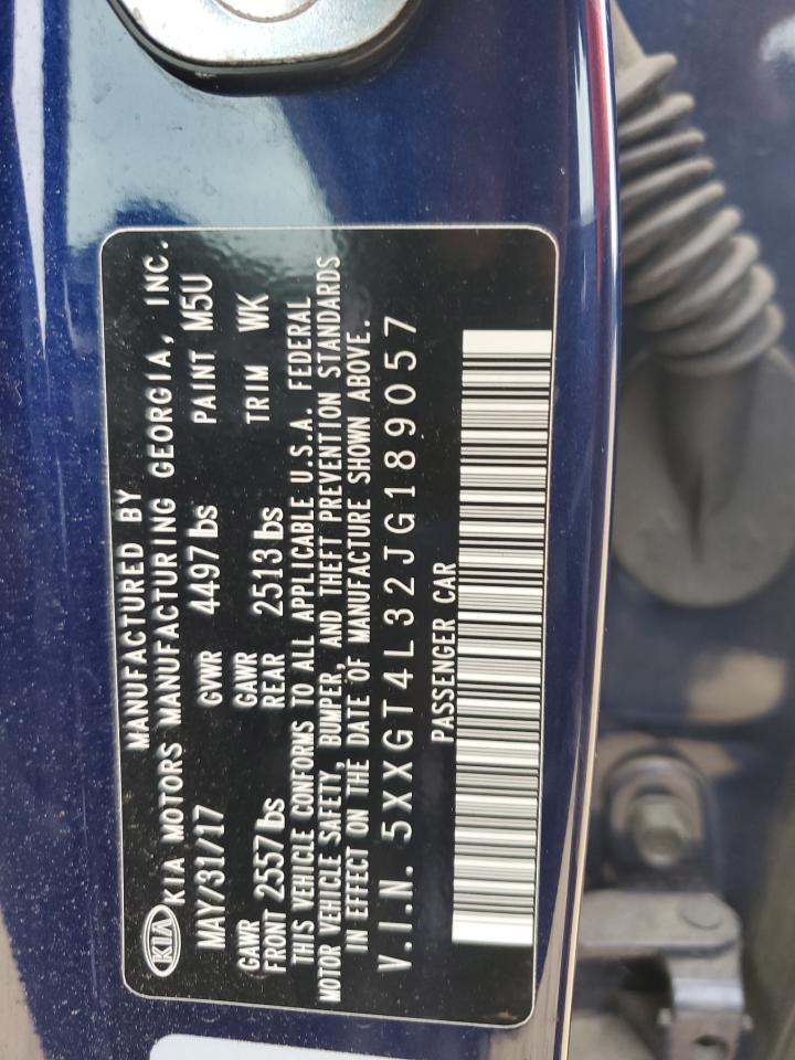 2018 Kia Optima Lx VIN: 5XXGT4L32JG189057 Lot: 57469885