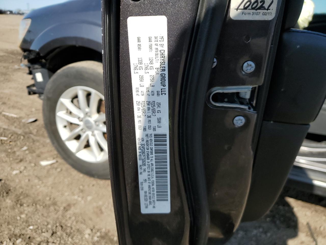 2015 Dodge Journey Sxt VIN: 3C4PDDBG7FT526285 Lot: 56431255