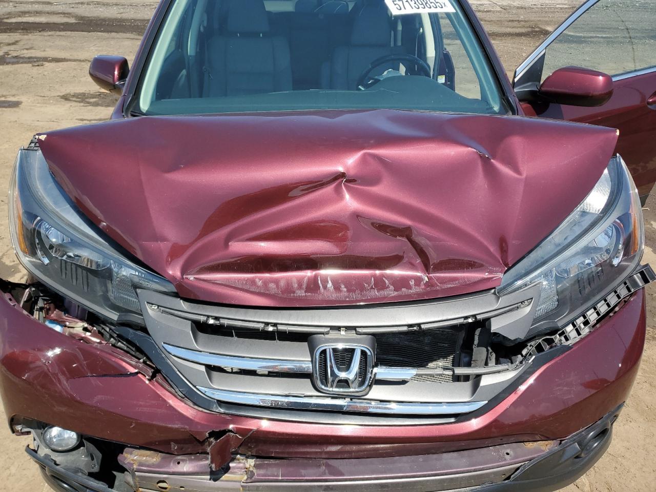 2013 Honda Cr-V Exl VIN: 5J6RM4H73DL025736 Lot: 57139855