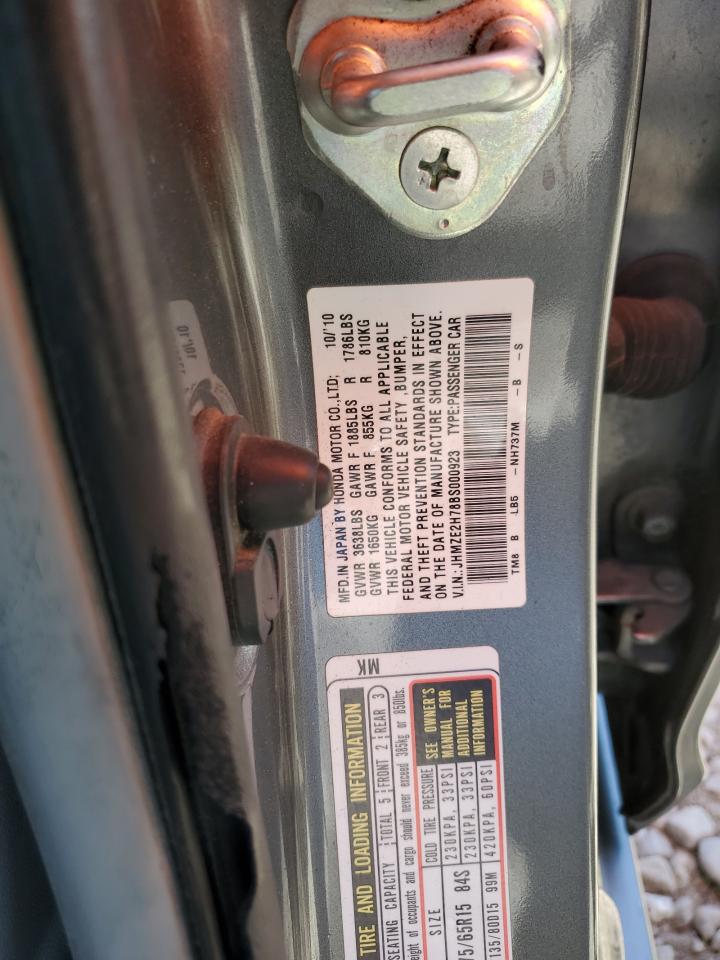 2011 Honda Insight Ex VIN: JHMZE2H78BS000923 Lot: 58385605
