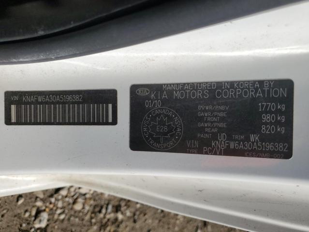 2010 KIA FORTE SX