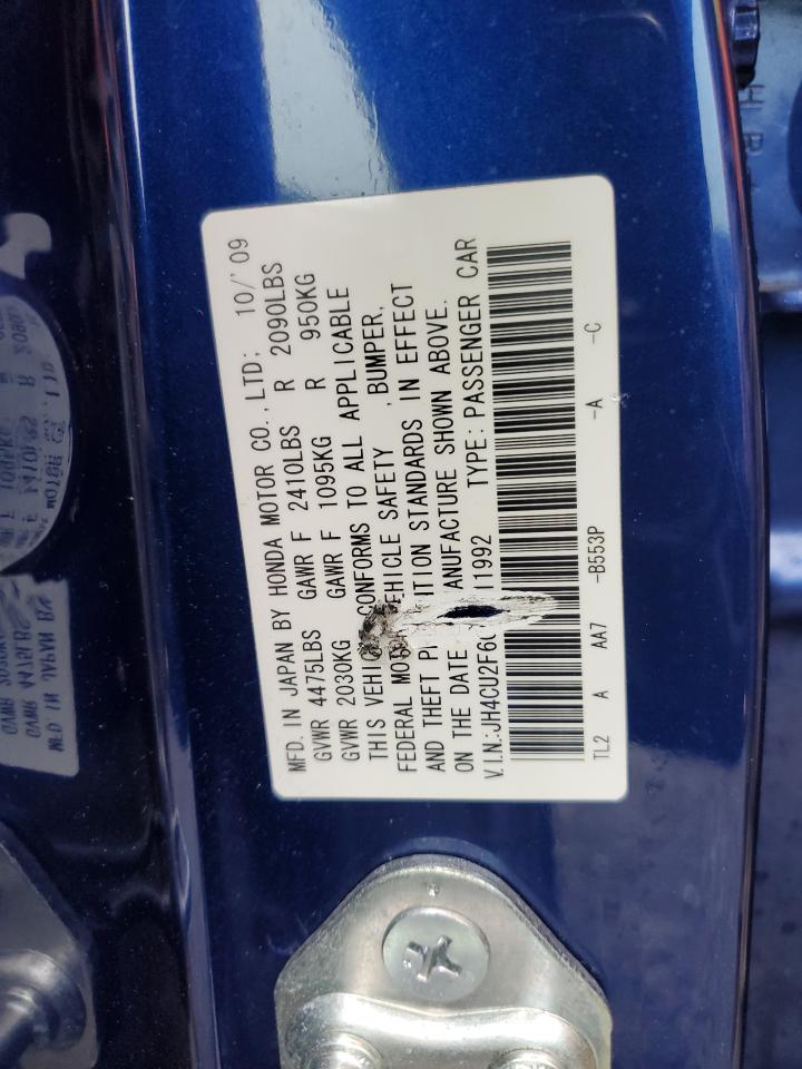 2010 Acura Tsx VIN: JH4CU2F60AC011992 Lot: 56860165