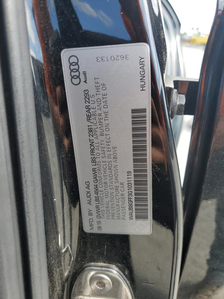 2016 Audi A3 Premium VIN: WAUB8GFF3G1031119 Lot: 58486175