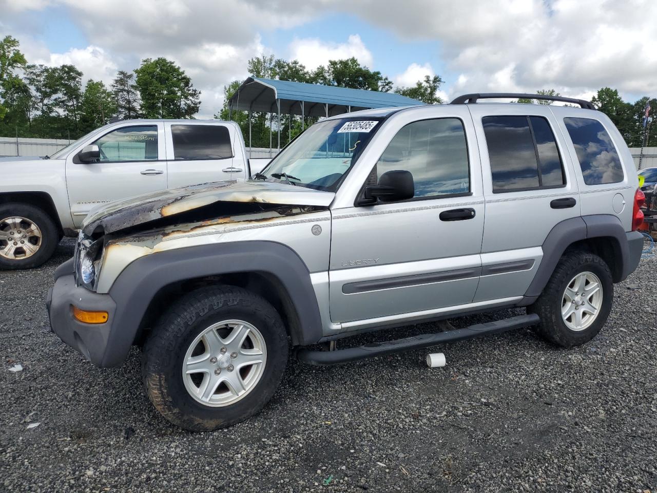 2004 Jeep Liberty Sport de vânzare în Spartanburg, SC - Burn - Engine