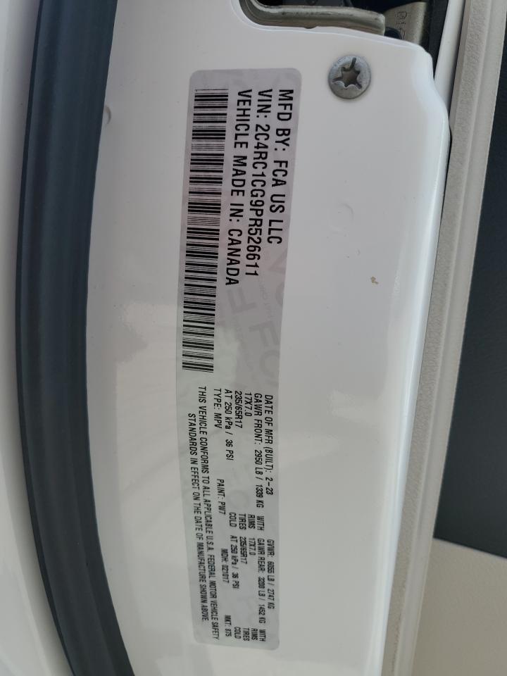 2023 Chrysler Voyager Lx VIN: 2C4RC1CG9PR526611 Lot: 56303645