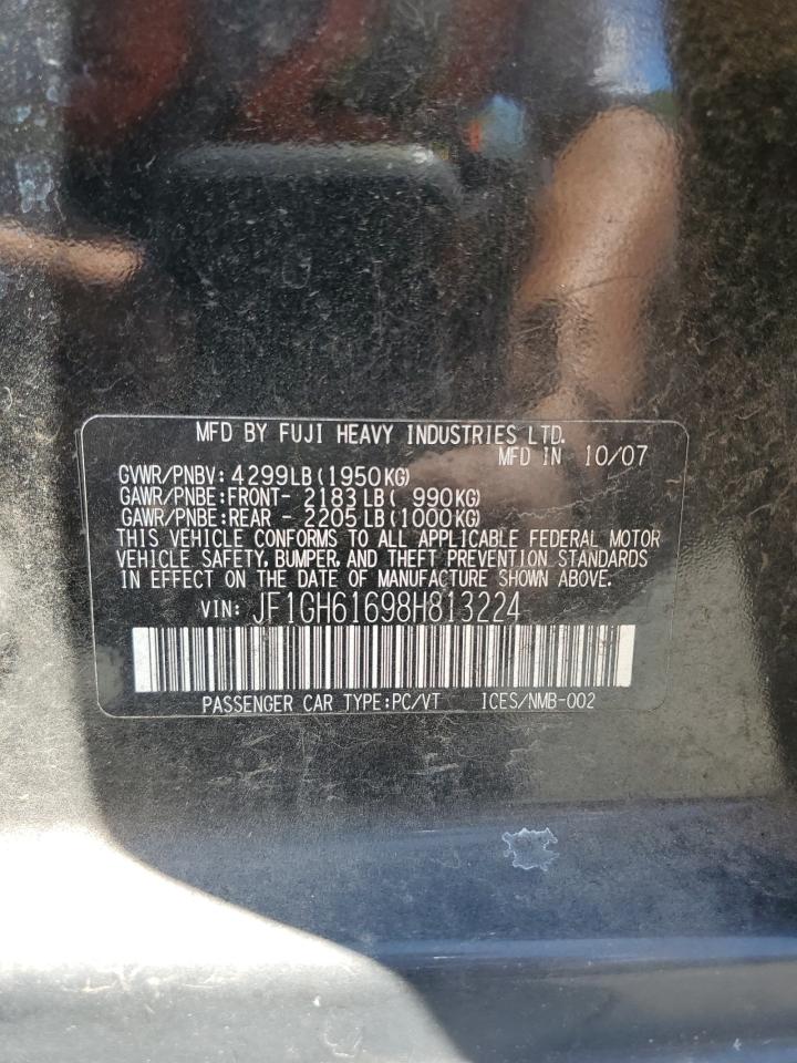 2008 Subaru Impreza 2.5I VIN: JF1GH61698H813224 Lot: 58378355
