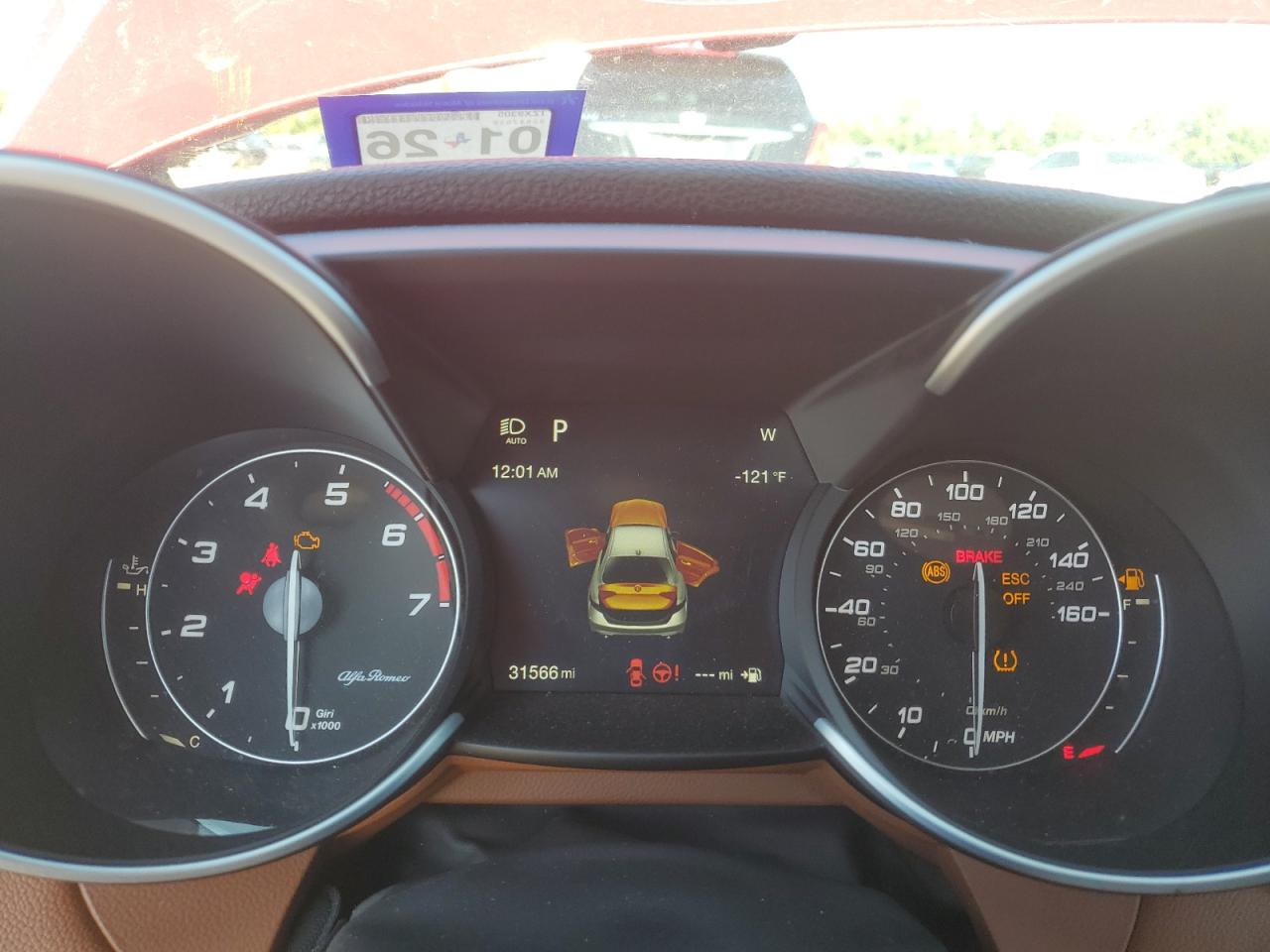 2019 Alfa Romeo Giulia VIN: ZARFAMAN6K7600336 Lot: 56240815