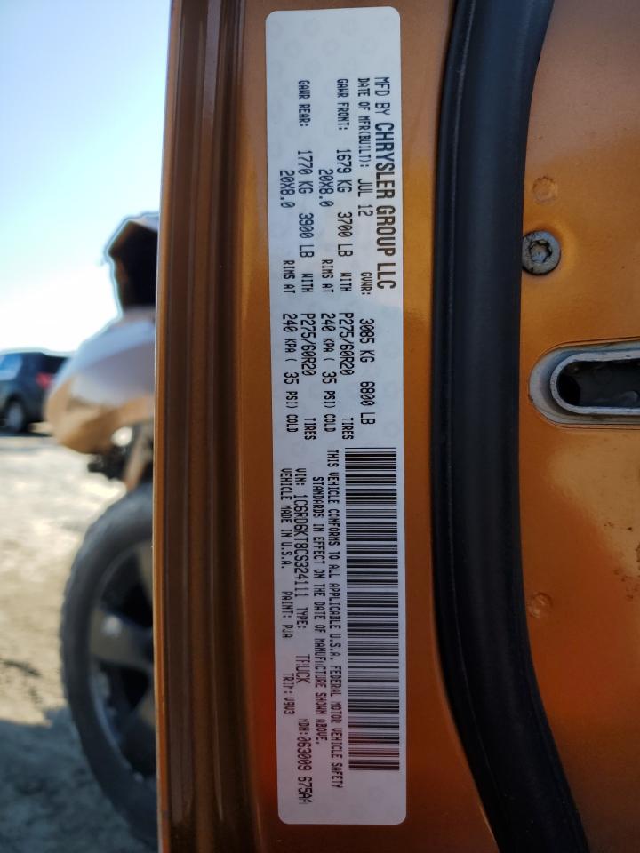 2012 Dodge Ram 1500 St VIN: 1C6RD6KT8CS324111 Lot: 57019995