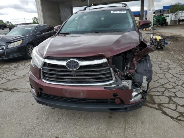  TOYOTA HIGHLANDER 2016 Bordowy