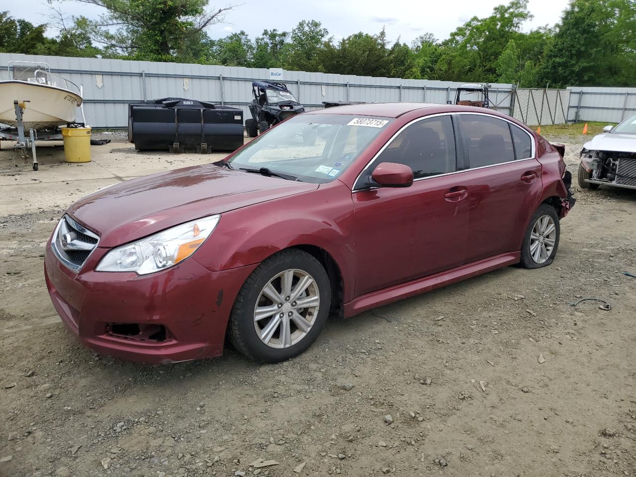 2011 Subaru Legacy 2.5I Premium იყიდება Windsor-ში, NJ - Rear End