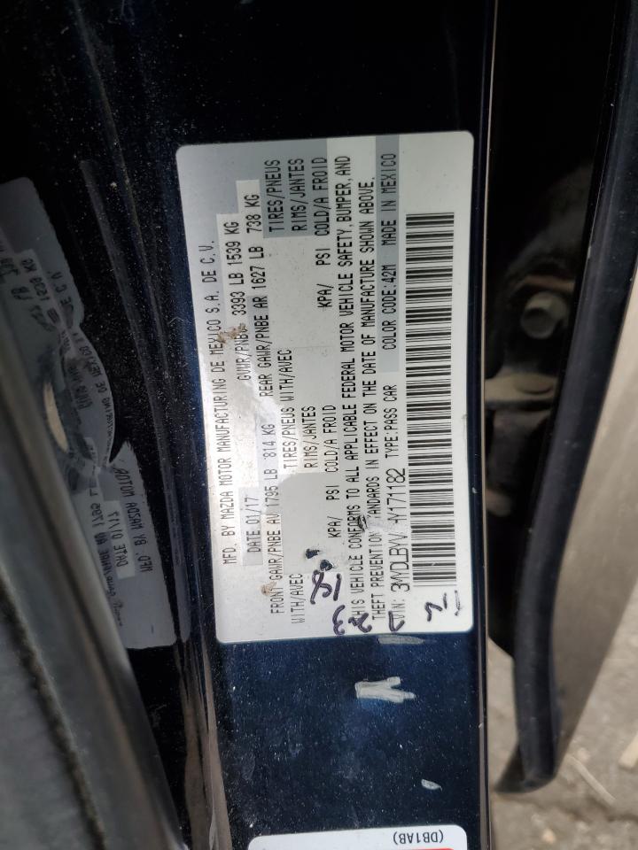 2017 Toyota Yaris Ia VIN: 3MYDLBYV8HY171182 Lot: 57611745