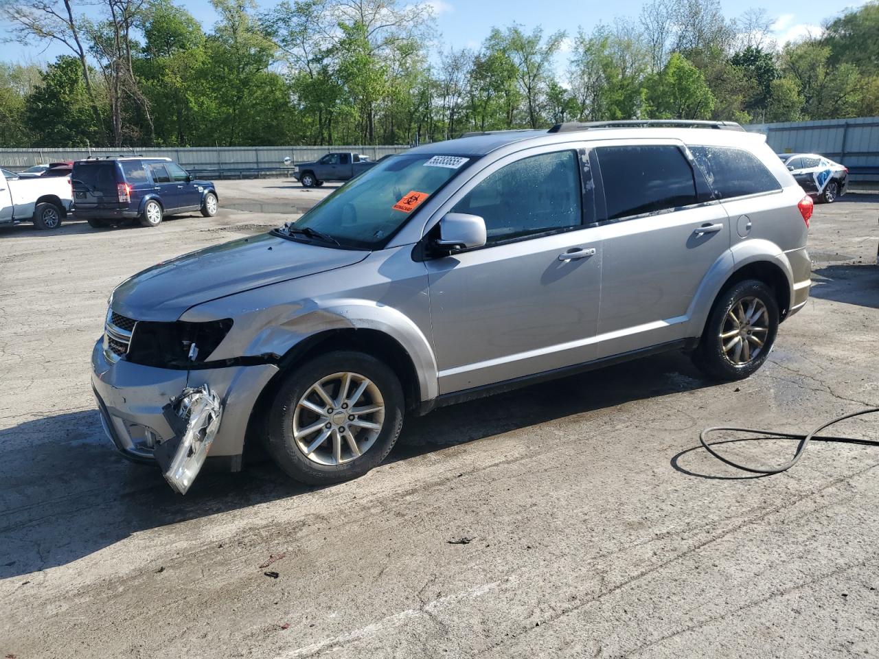2017 Dodge Journey Sxt en Venta en Ellwood City, PA - Front End