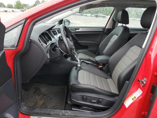  VOLKSWAGEN GOLF 2017 Red