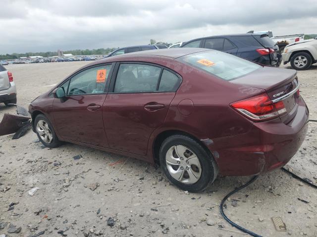  HONDA CIVIC 2014 Бургунди