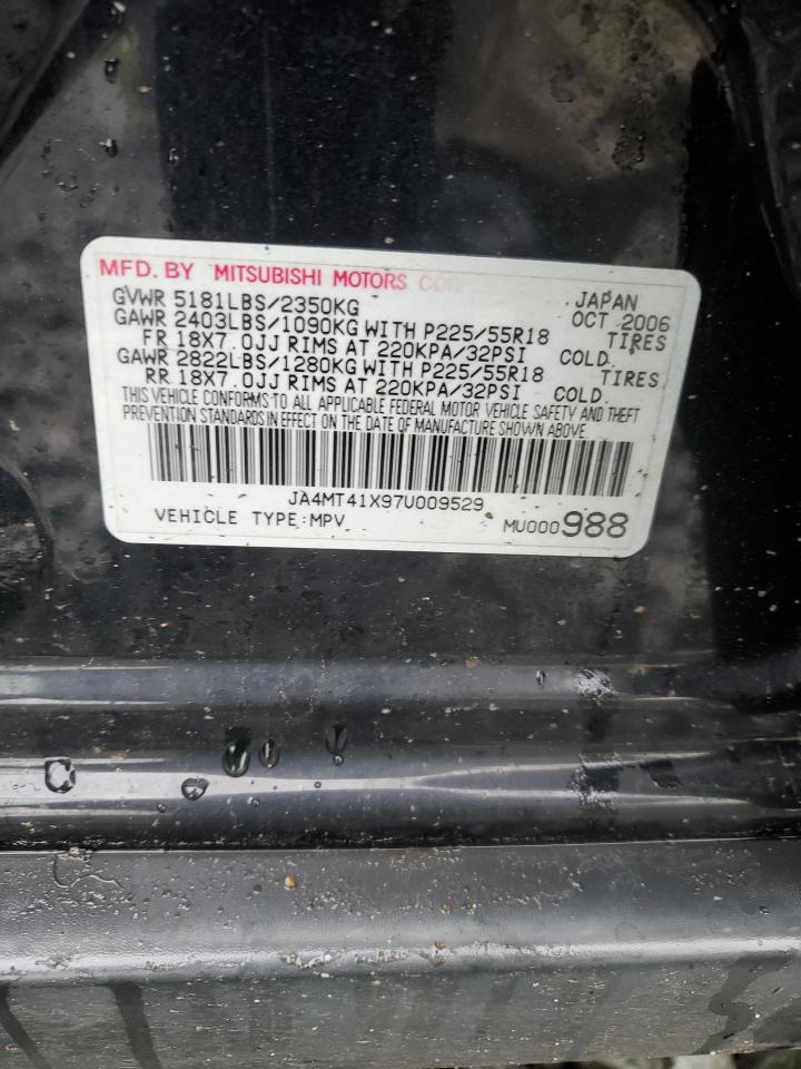 2007 Mitsubishi Outlander Xls VIN: JA4MT41X97U009529 Lot: 56943255