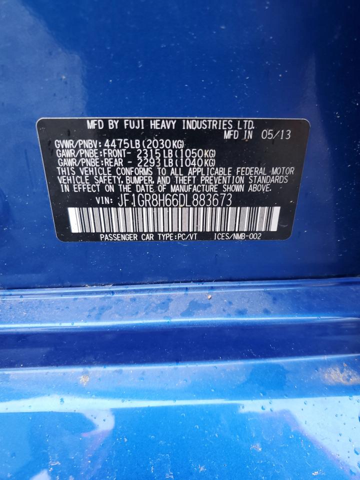 2013 Subaru Impreza Wrx Sti VIN: JF1GR8H66DL883673 Lot: 56211555