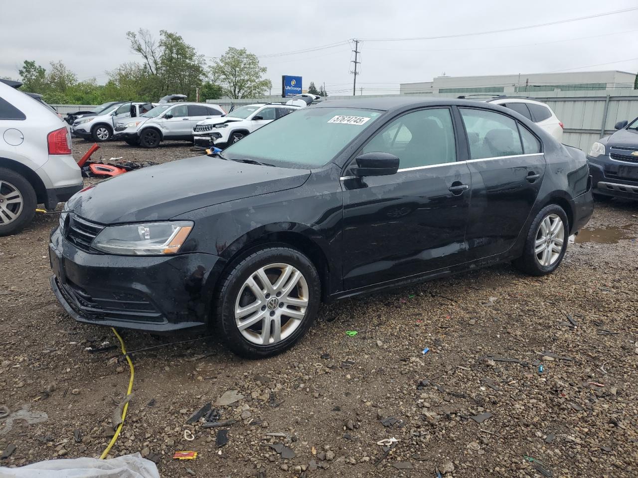 2017 Volkswagen Jetta S на продаже в Chicago Heights, IL - Rear End