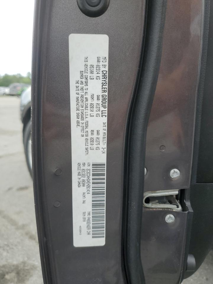 2014 Dodge Charger Sxt VIN: 2C3CDXHGXEH261414 Lot: 55871705