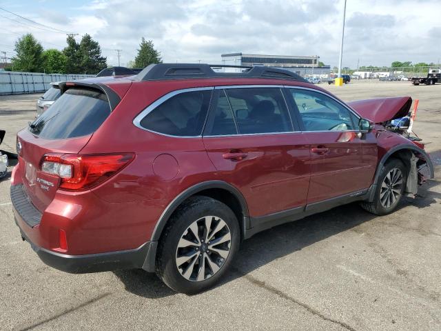  SUBARU OUTBACK 2016 Бургунді