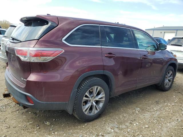  TOYOTA HIGHLANDER 2015 Burgundy
