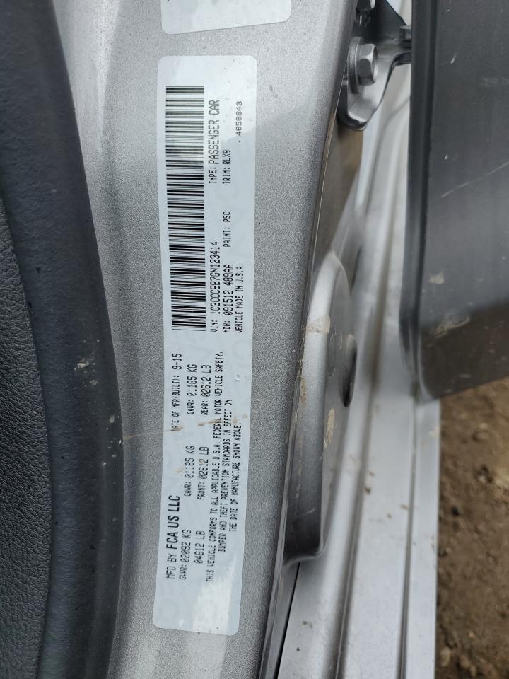 2016 Chrysler 200 S VIN: 1C3CCCBB7GN123414 Lot: 56722235