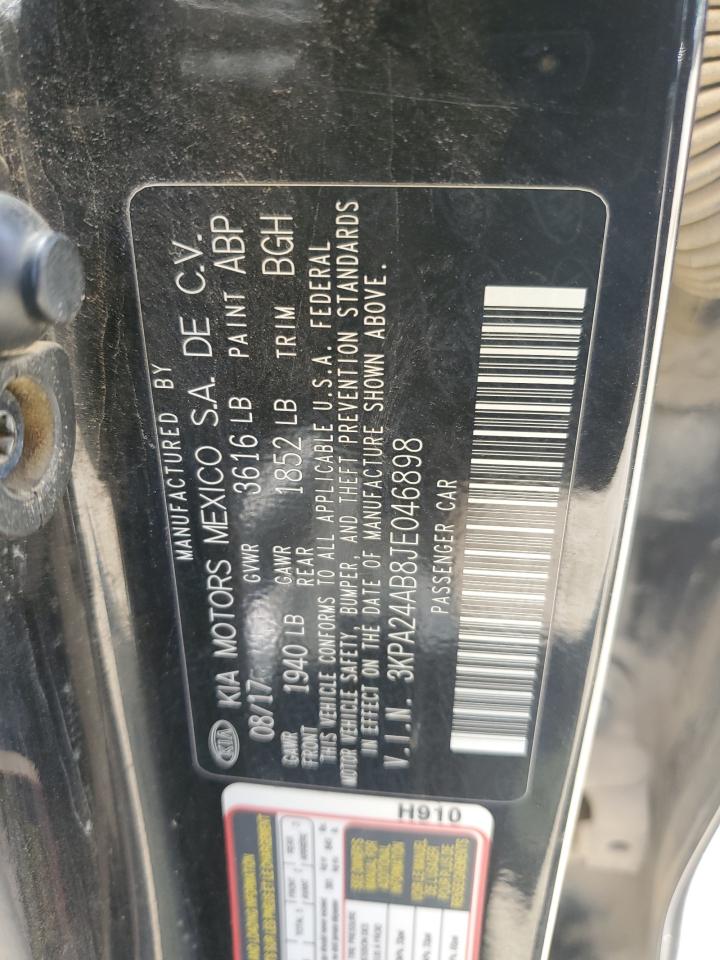 2018 Kia Rio Lx VIN: 3KPA24AB8JE046898 Lot: 57399165