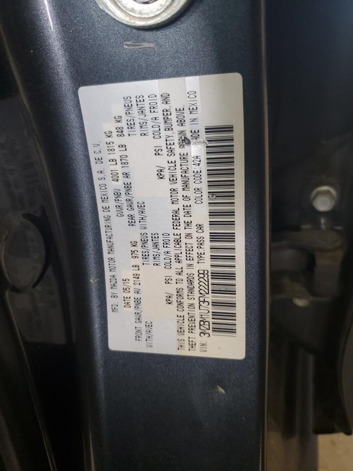 2015 Mazda 3 Sport VIN: 3MZBM1U73FM222299 Lot: 55953015