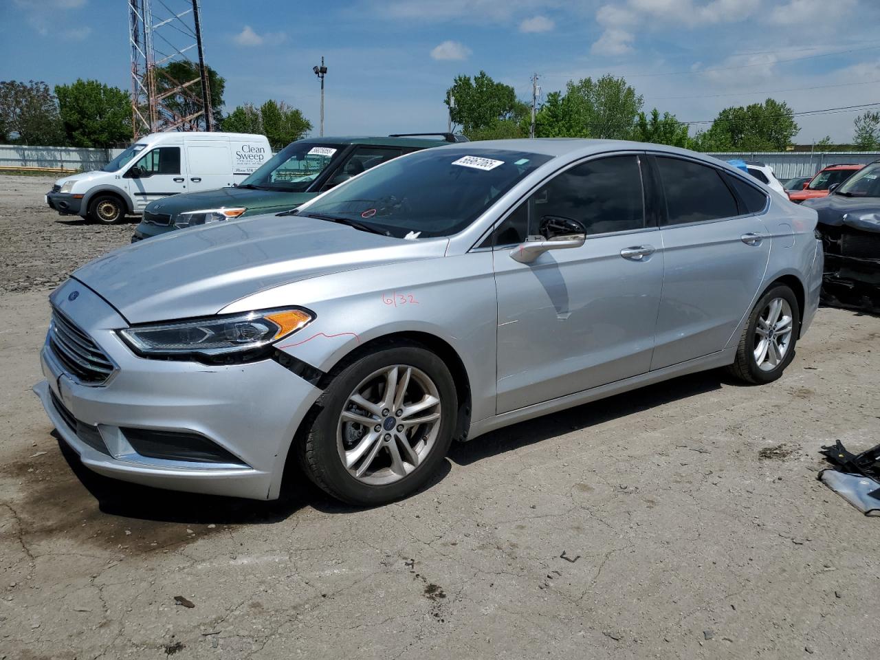 2018 Ford Fusion Se продається в Dyer, IN - Front End