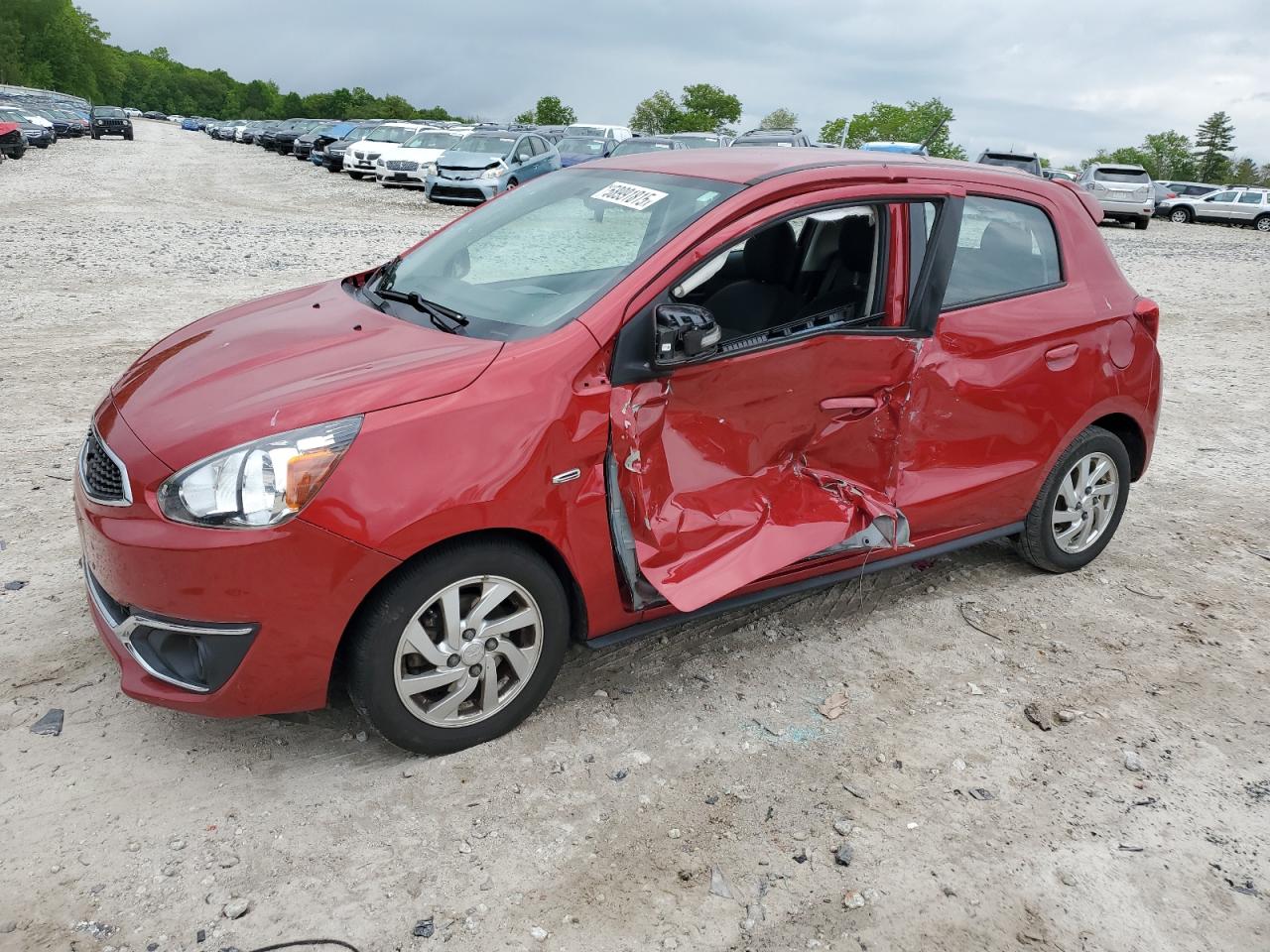 2017 Mitsubishi Mirage Se продається в West Warren, MA - Side
