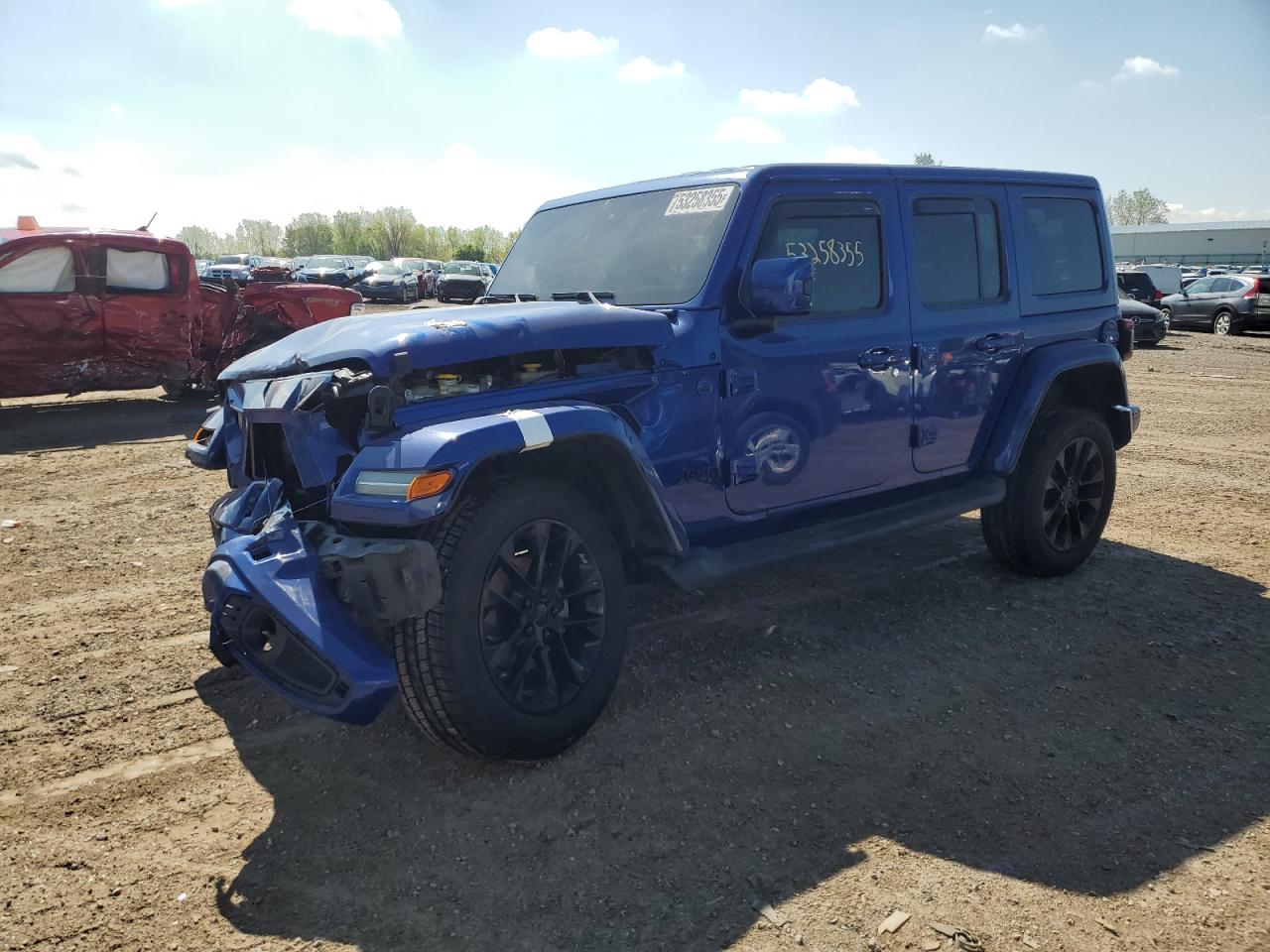2020 Jeep Wrangler Unlimited Sahara იყიდება Davison-ში, MI - Front End