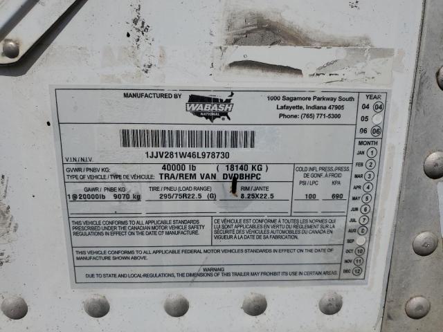 2006 WABASH DVDBHPC DRY VAN TRAILER