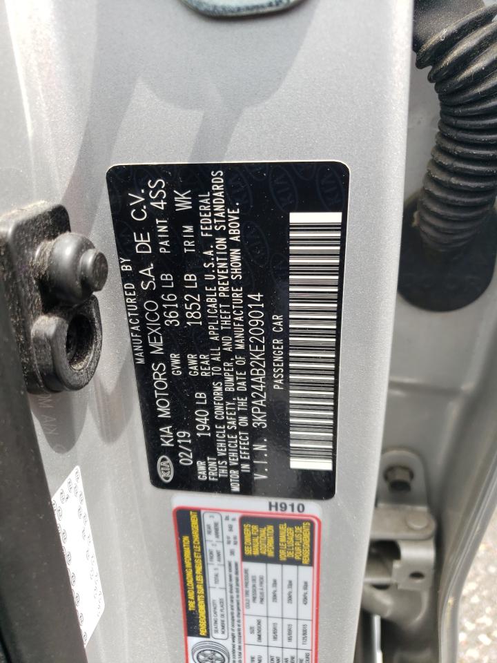 2019 Kia Rio S VIN: 3KPA24AB2KE209014 Lot: 56060375