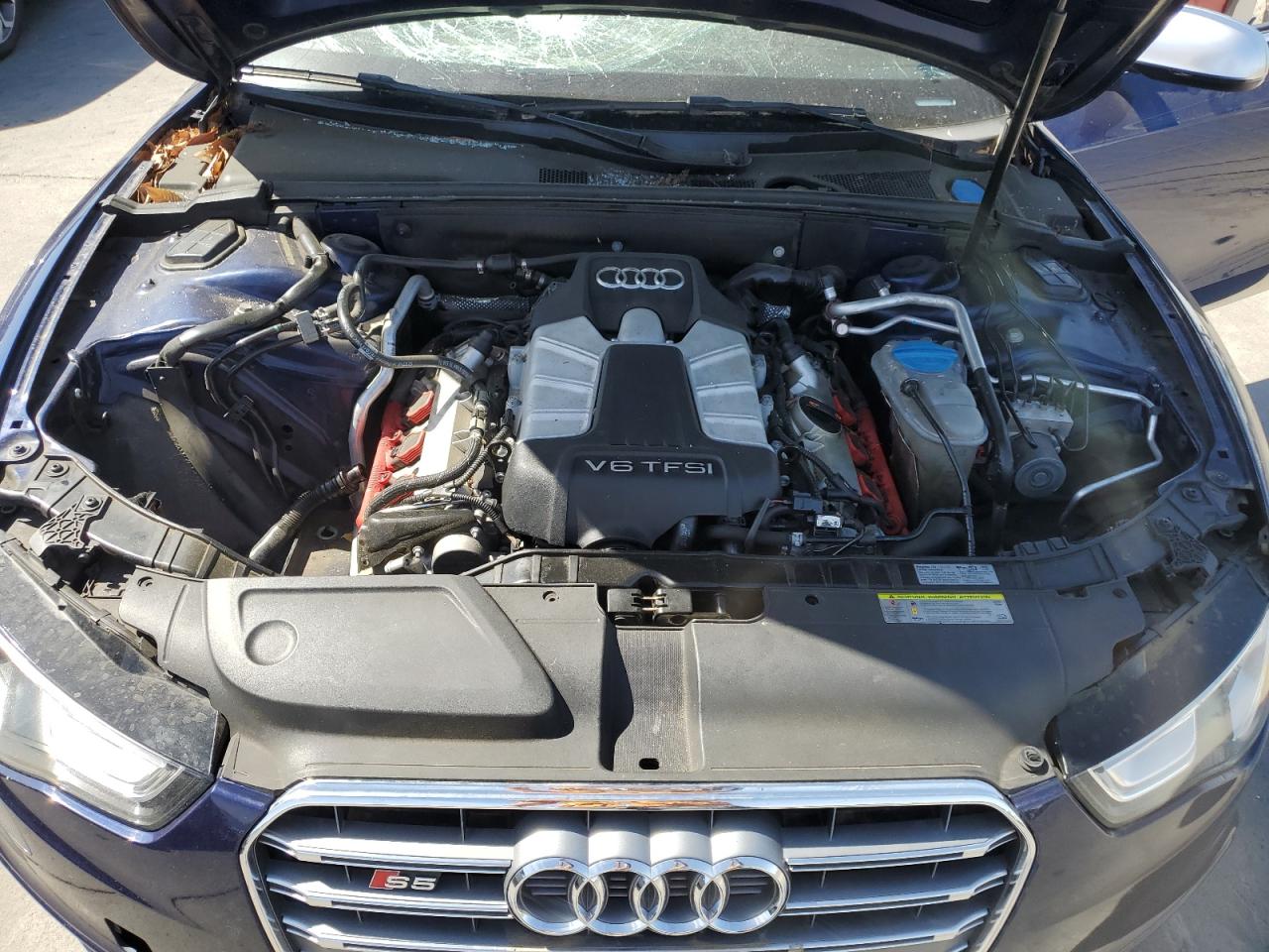 2013 Audi S5 Prestige VIN: WAUVGAFR3DA068187 Lot: 57087365