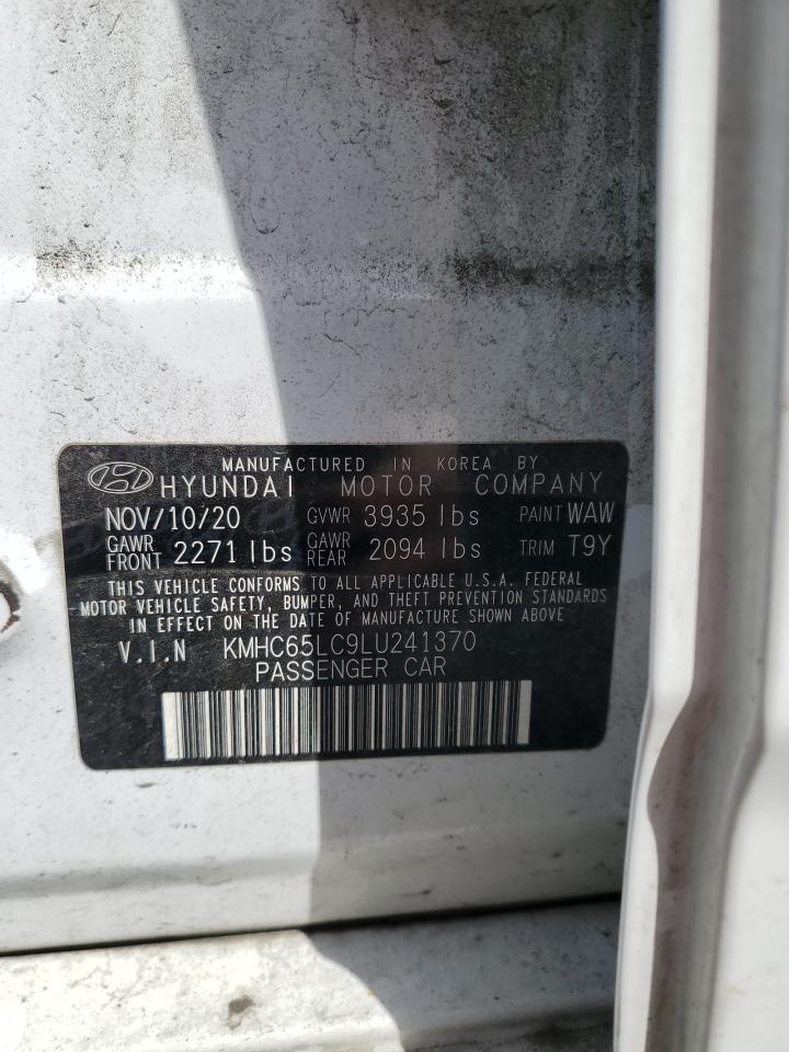 2020 Hyundai Ioniq Blue VIN: KMHC65LC9LU241370 Lot: 57492455