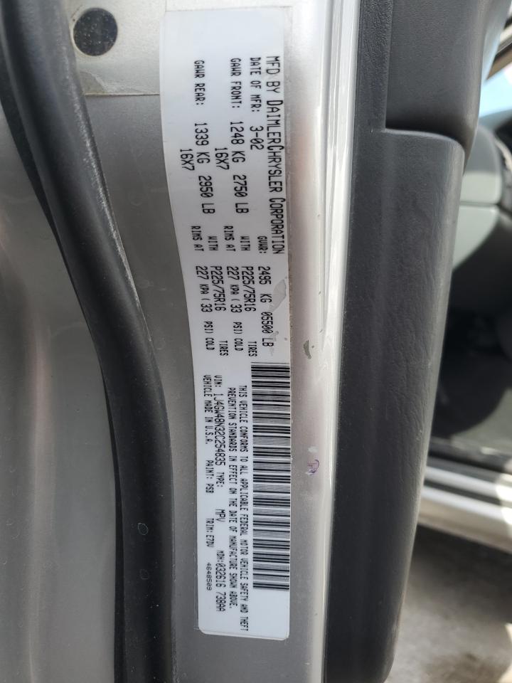 2002 Jeep Grand Cherokee Laredo VIN: 1J4GW48N32C254835 Lot: 56066495