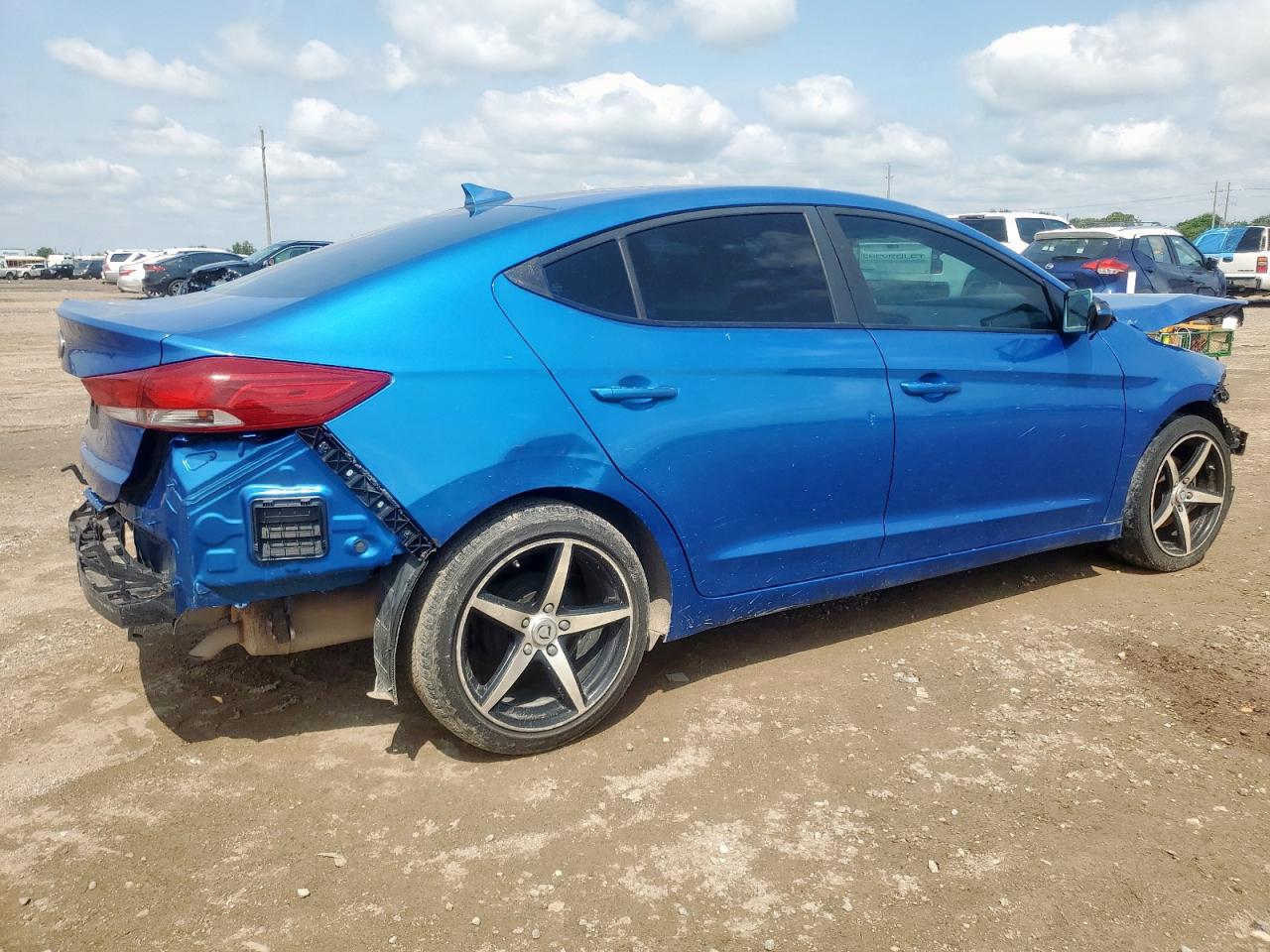 2017 Hyundai Elantra Se blue null gasoline 5NPD74LF9HH125999 photo #4