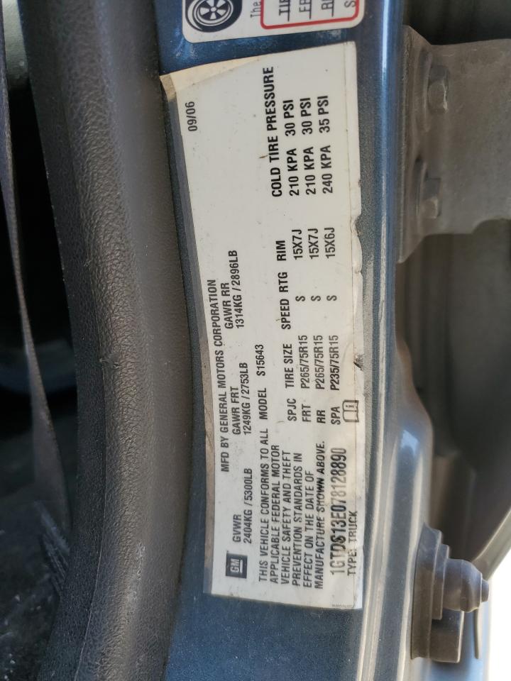 2007 GMC Canyon VIN: 1GTDS13E078128890 Lot: 56877495