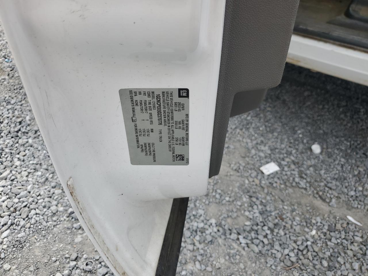 2013 Chevrolet Silverado C1500 VIN: 1GCNCPEX9DZ270776 Lot: 57452905