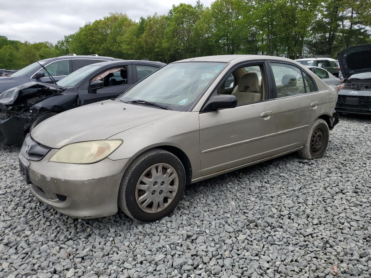 2004 Honda Civic Lx na sprzedaż w North Billerica, MA - Rear End
