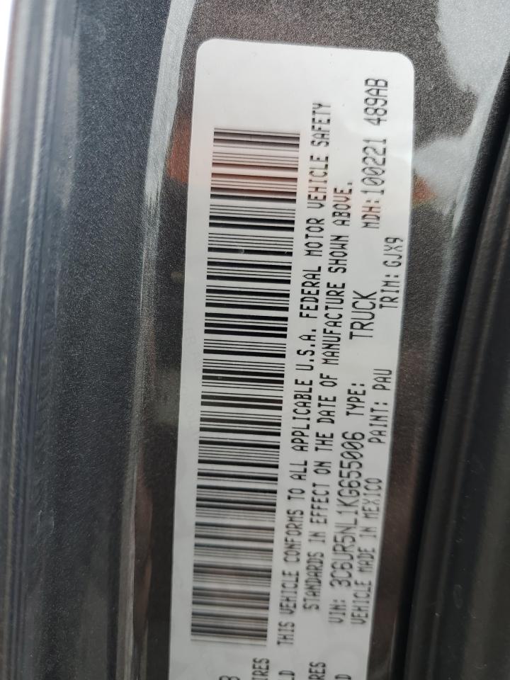 2019 Ram 2500 Laramie VIN: 3C6UR5NL1KG655006 Lot: 56926245