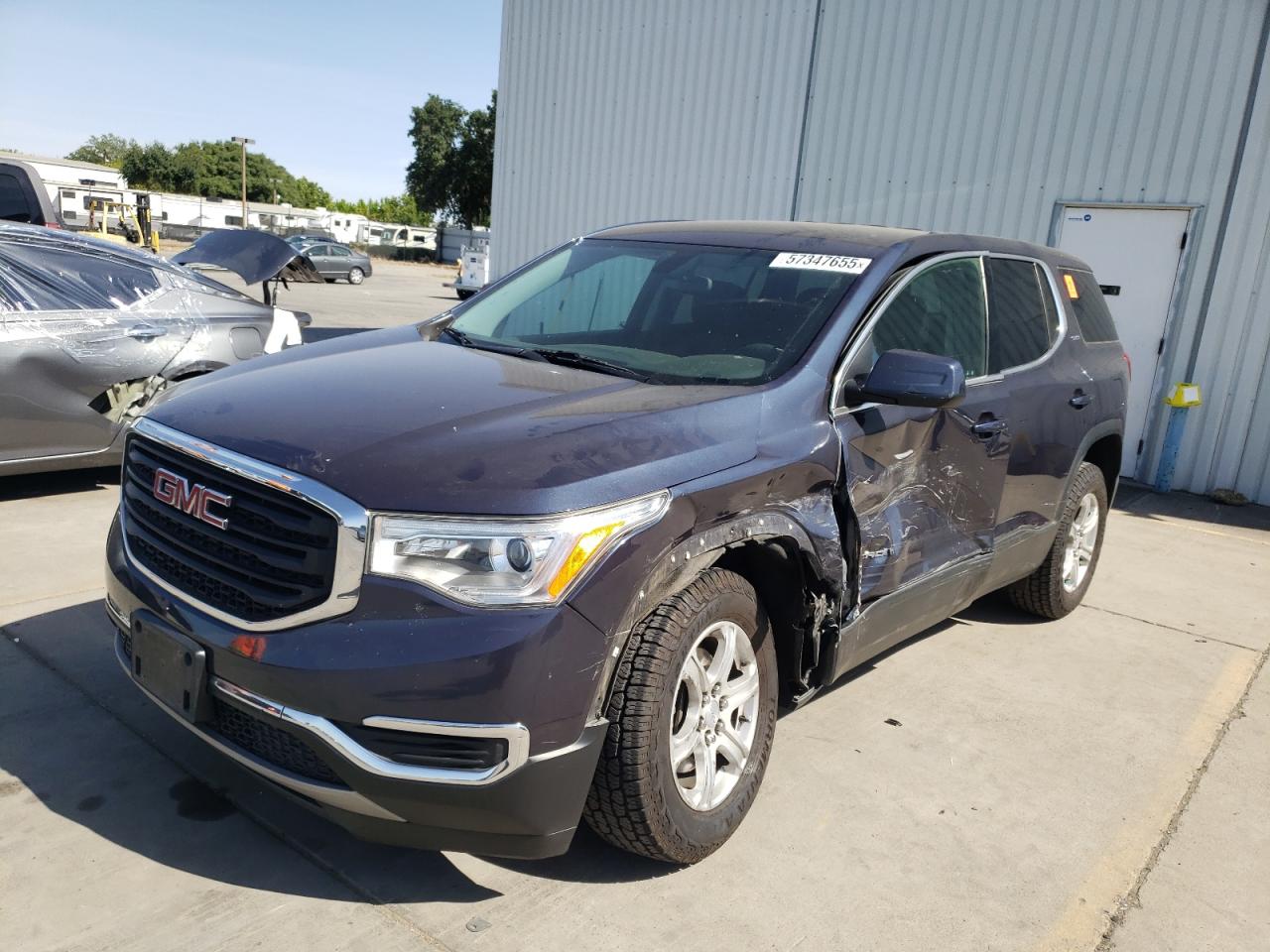 2019 Gmc Acadia Sle na sprzedaż w Sacramento, CA - Side
