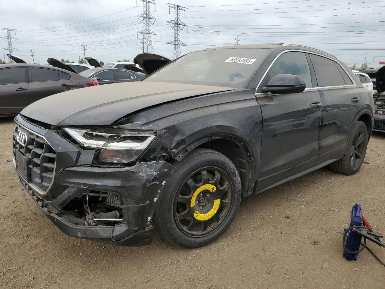2019 Audi Q8 Premium на продаже в Elgin, IL - Front End