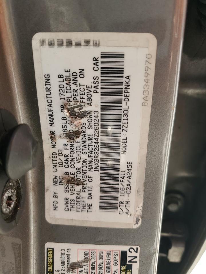 1NXBR32E44Z260243 2004 Toyota Corolla Ce